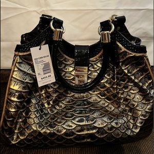 Brahmin leather Elisa purse in Slate Caravel